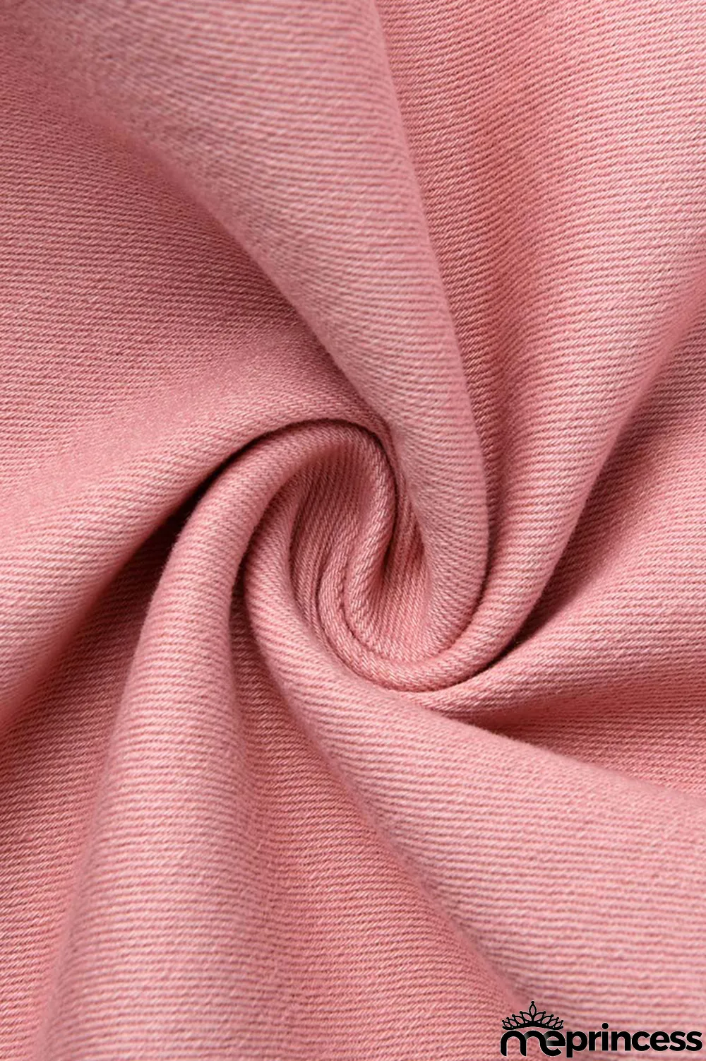 Pink Fashion Casual Denim Flared Pants