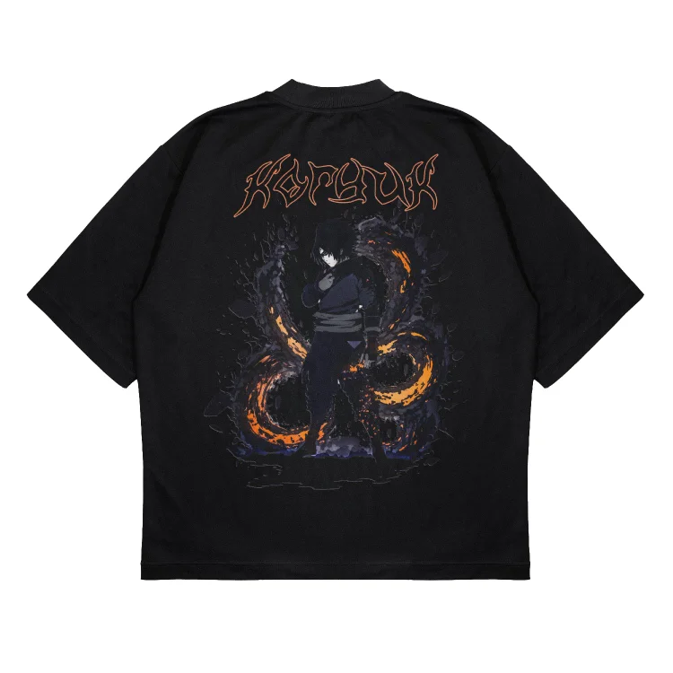 SASUKE V2 - NARUTO Oversized Shirt (Backprint)