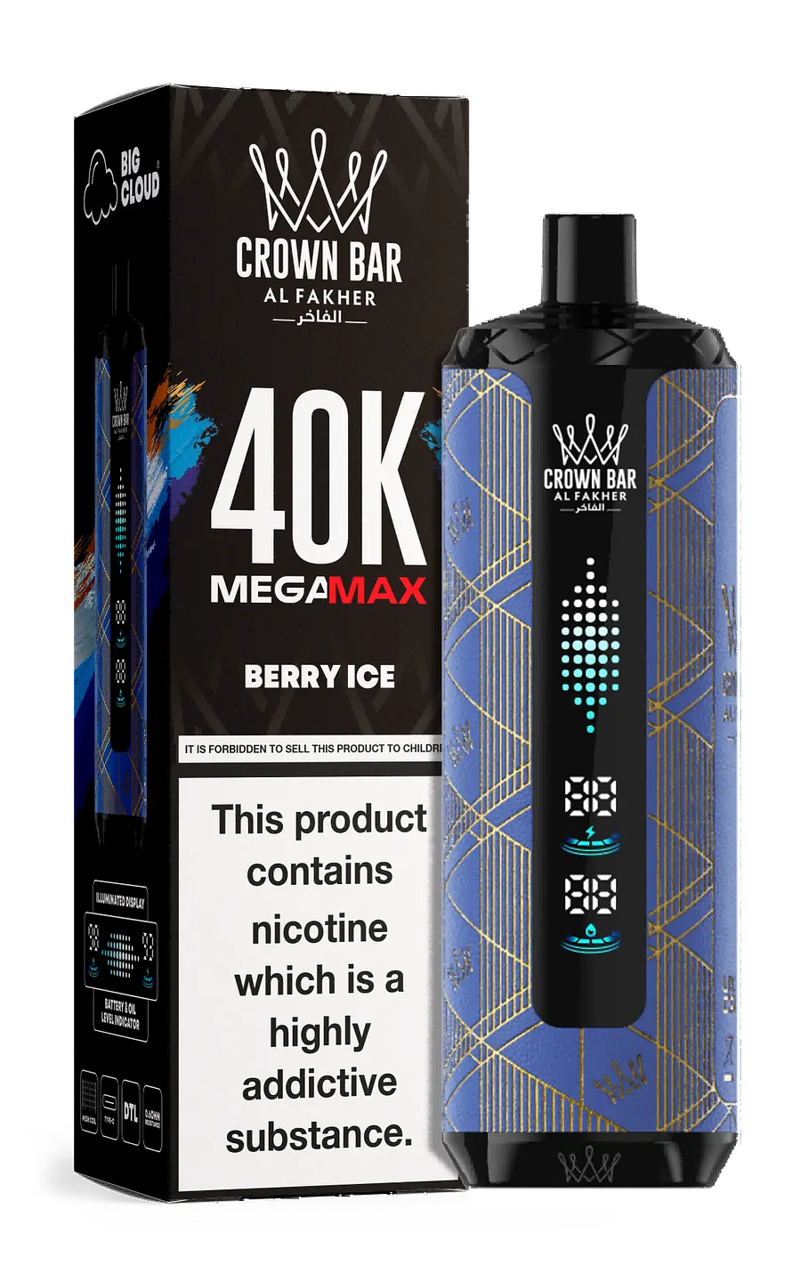 Al Fakher Crown Bar MEGAMAX 40000 Puffs Disposable Vape | Bulk Wholesale | Tsvape Wholesale Al Fakher Crown Bar MEGAMAX 40000 Puffs Disposable Vape | Bulk Wholesale | Tsvape Wholesale