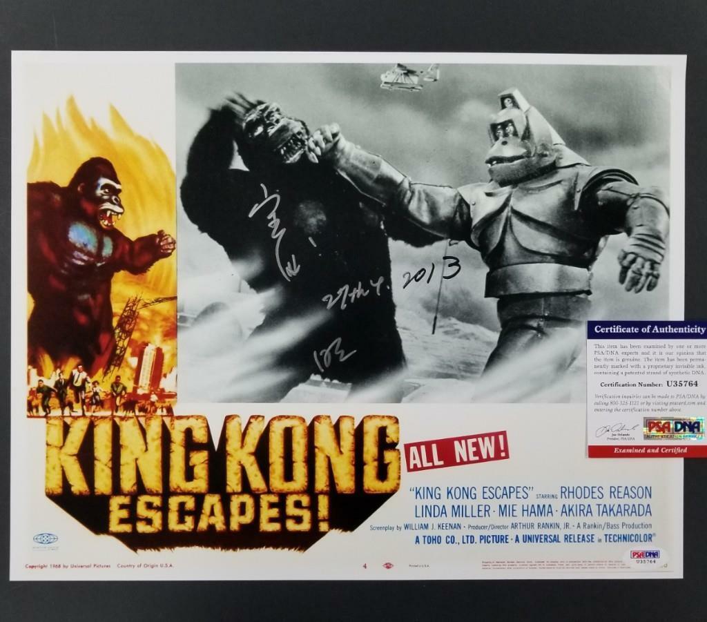 Akira Takarada signed King Kong Escapes 11x14 Photo Poster painting #2 Autograph ~ PSA/DNA COA