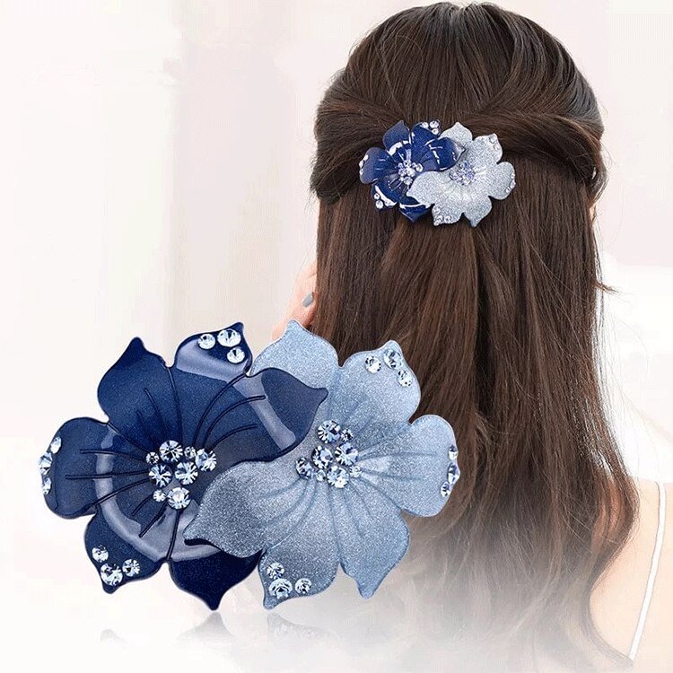 UsmallLifes King  Hairpin headdress hair accessories elegant and simple plate top clip female flower hairpin ponytail clip US Mall Lifes