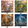 Apple Landscape Full 11CT 3 Strands DIY Stamped Cross Stitch Kits for Beginners Adults Home Wall Decor Cross Stitch Art and Crafts Kits 45x45cm