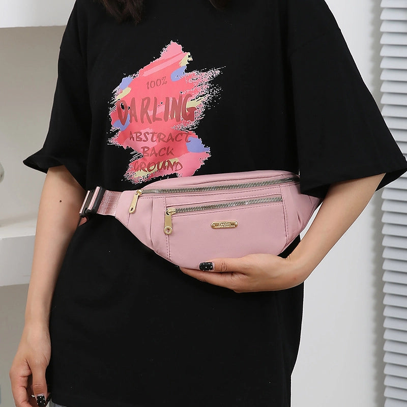 Women’s Waist Bag New Coin Purse Mobile Phone Bag Large Capacity Chest Bag Outdoor Sports Running Multifunctional Chest Bag