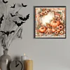(Multistyle) Automne Citrouille Feuilles Mortes-Perceuse Ronde Peinture Diamant-40*40CM
