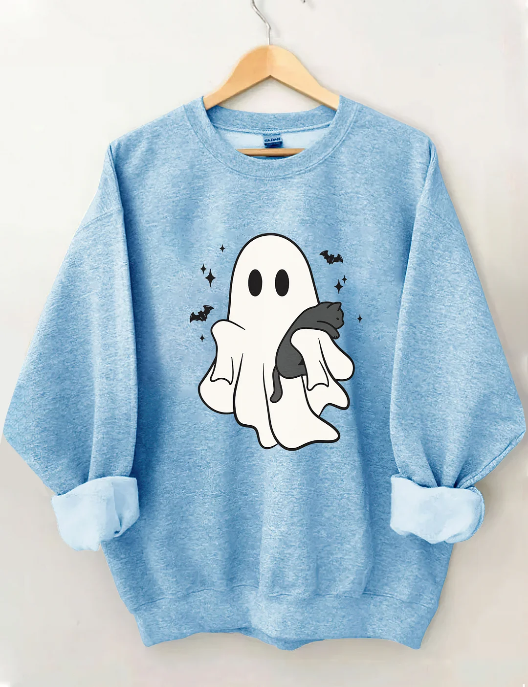 Cute Ghost Black Cats Halloween Sweatshirt