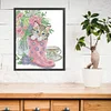 Kitten In Rain Boots-14CT Stamped Cross Stitch 28*33cm/11.02*12.99in