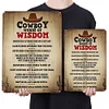 Cowboy Words Of Wisdom - Vintage Metal Signs - 20*30cm/30*40cm - Western&Warning