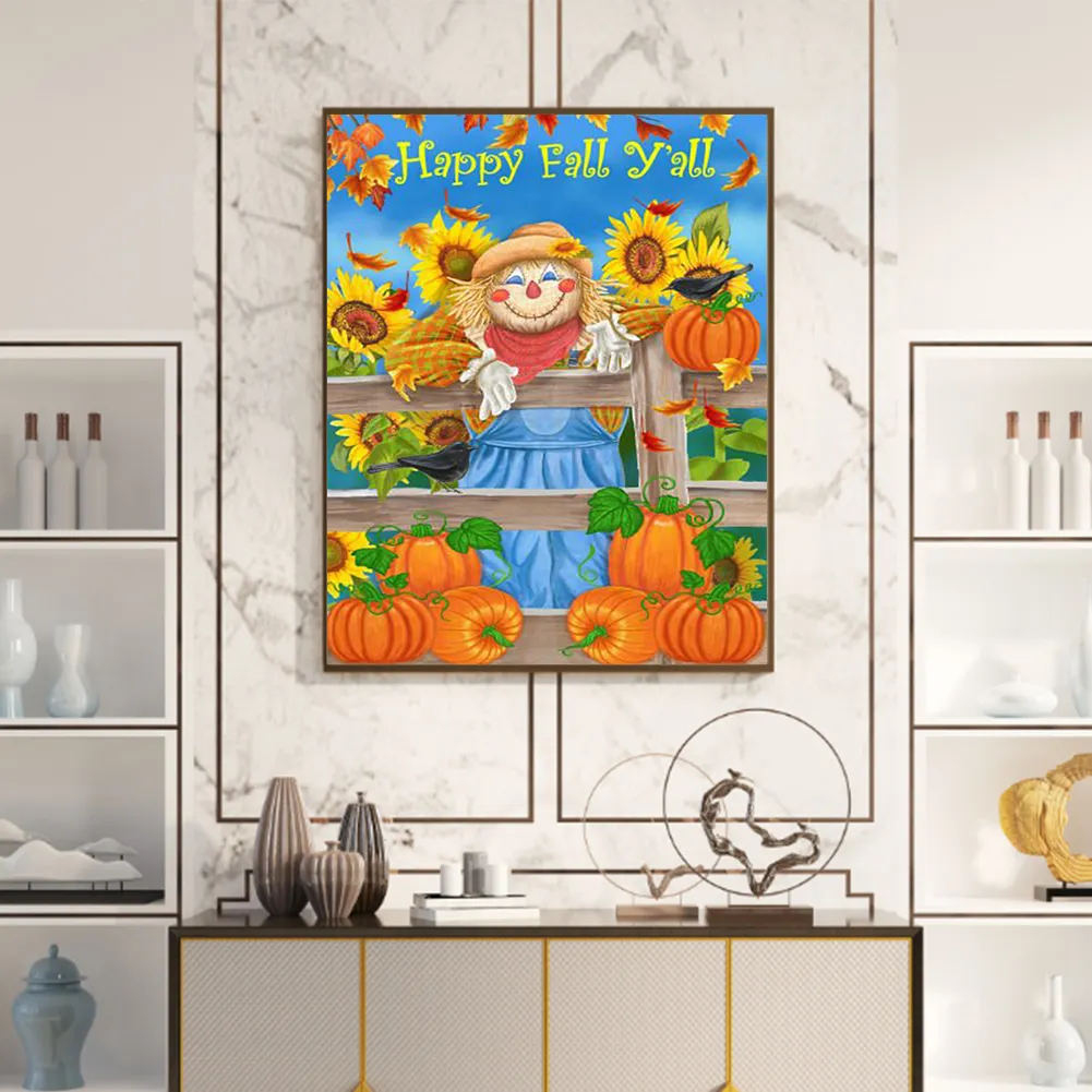 DIY Paint By Number 40*50cm - Scarecrow In The Sunflowers