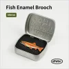 Creative Outdoor Fish Enamel Brooch, Cartoon Metal Badge