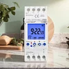 2 Channels Programmable 24Hours Time Clock LCD Display Timer Switch(12V)