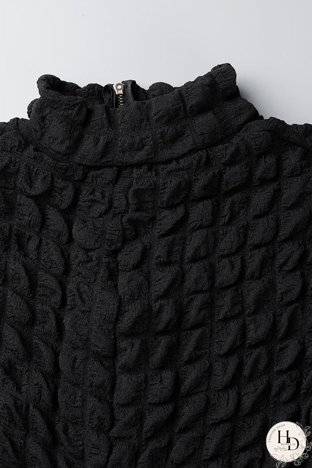 Black Casual Solid Patchwork Zipper Collar Skinny Jumpsuits