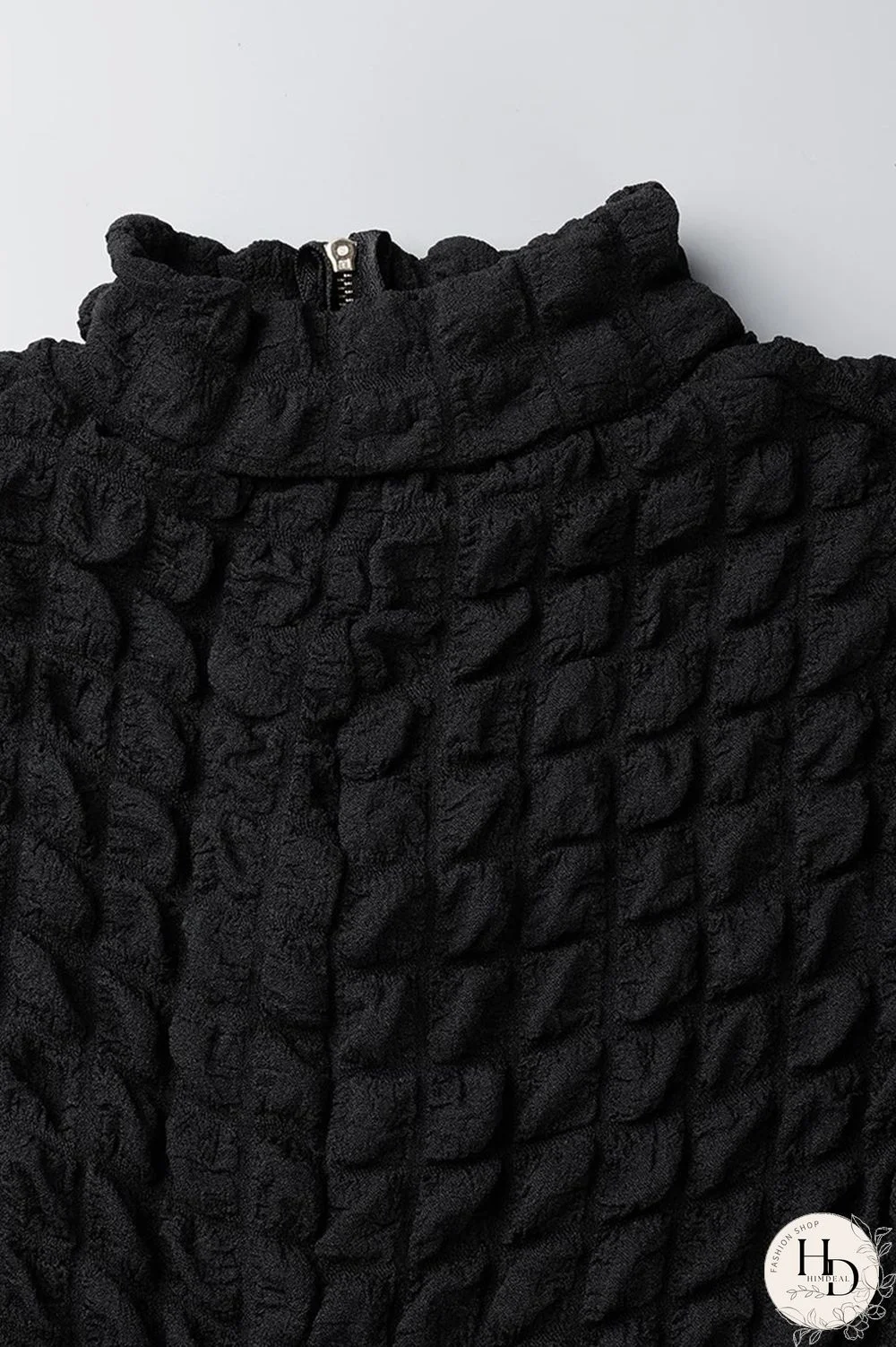 Black Casual Solid Patchwork Zipper Collar Skinny Jumpsuits