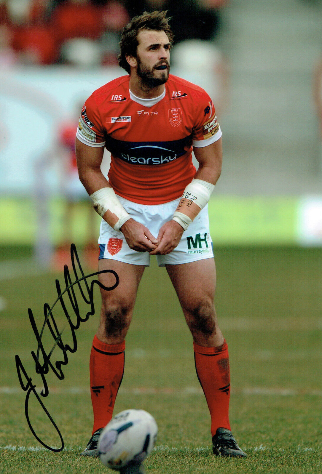 Josh MANTELLATO Hull KR Rugby League Signed Autograph 12x8 Photo Poster painting AFTAL COA