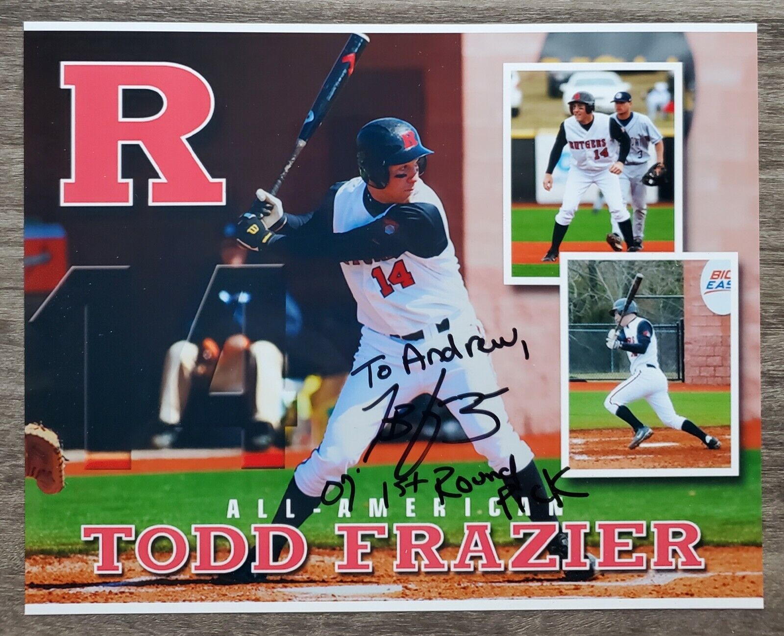 Todd Frazier Signed 8x10 Photo Poster painting Texas Rangers RAD