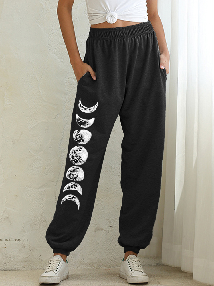 Eclipse Pattern Casual Comfort Sweatpants wearshes