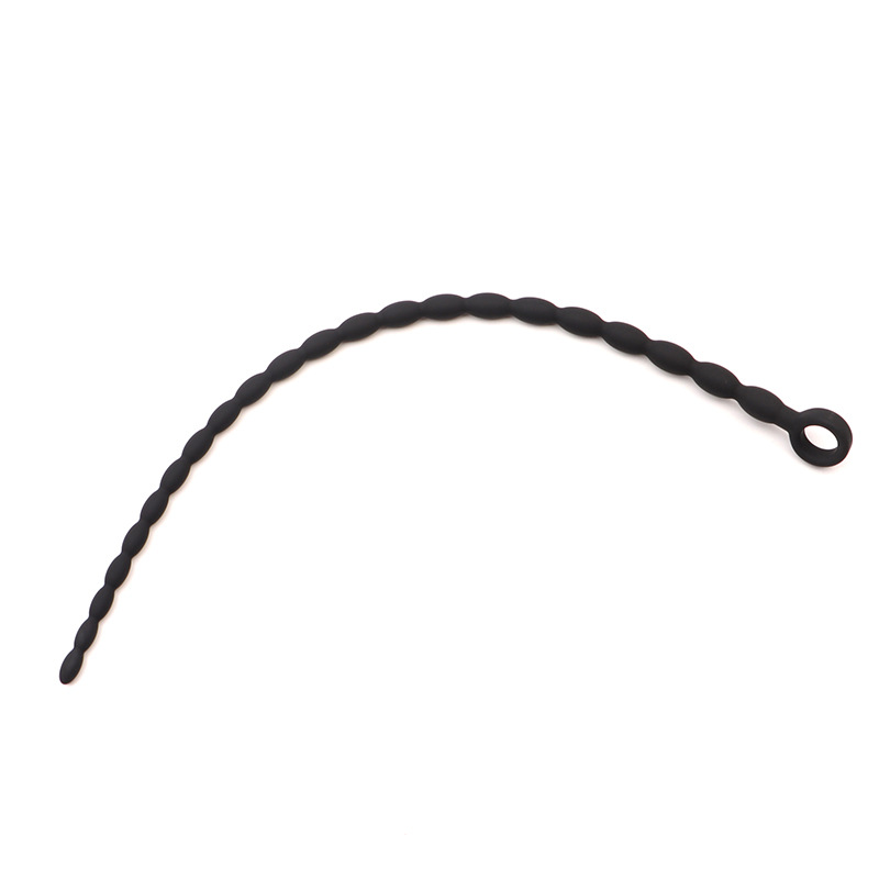 Extra Long Beaded Silicone Urethral Sounds 