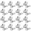 16Pcs Gate Latches Anti-Theft Door Buckle Door Bolt for Barn Door Window Cabinet