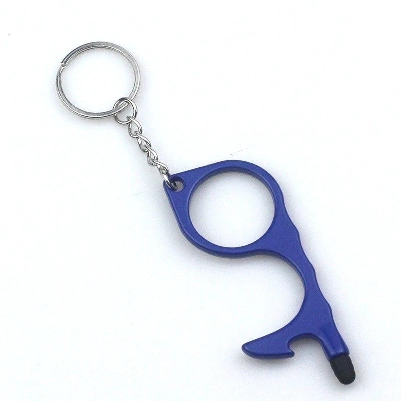 Minimalist Solid Color Alloy Plating Keychain
