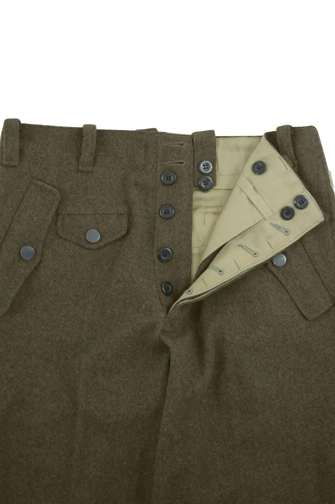   Luftwaffe German Fallschirmjäger M1940 Brown Wool Jump Trousers German-Uniform