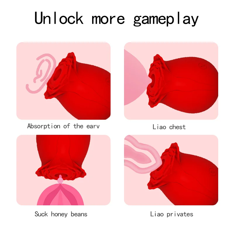 rose toy for women · rose vibrator with suction function