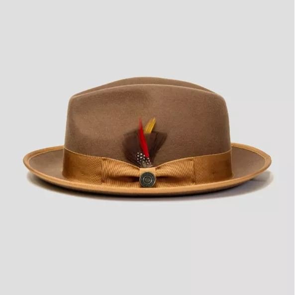 Bikary Fedora – Brown[Fast shipping and box packing]