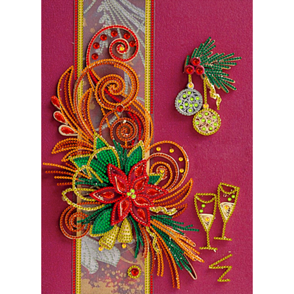 

Flower Quilling Paper Christmas - Special Shaped Diamond Painting - 30*40CM, 501 Original