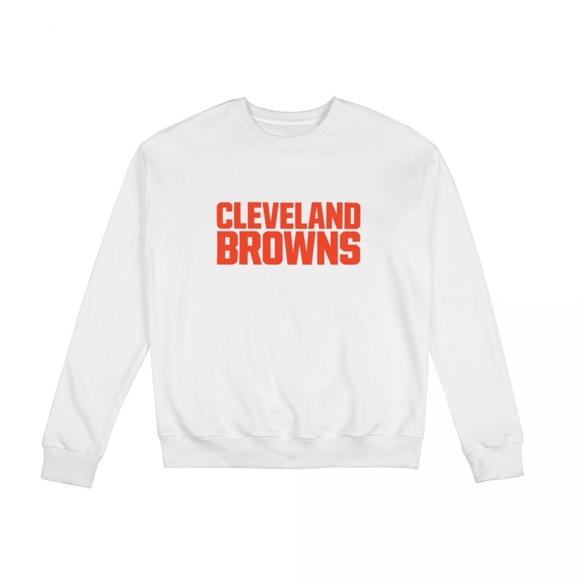 Cleveland Browns Wordmark Unisex Round Neck Sweatshirt