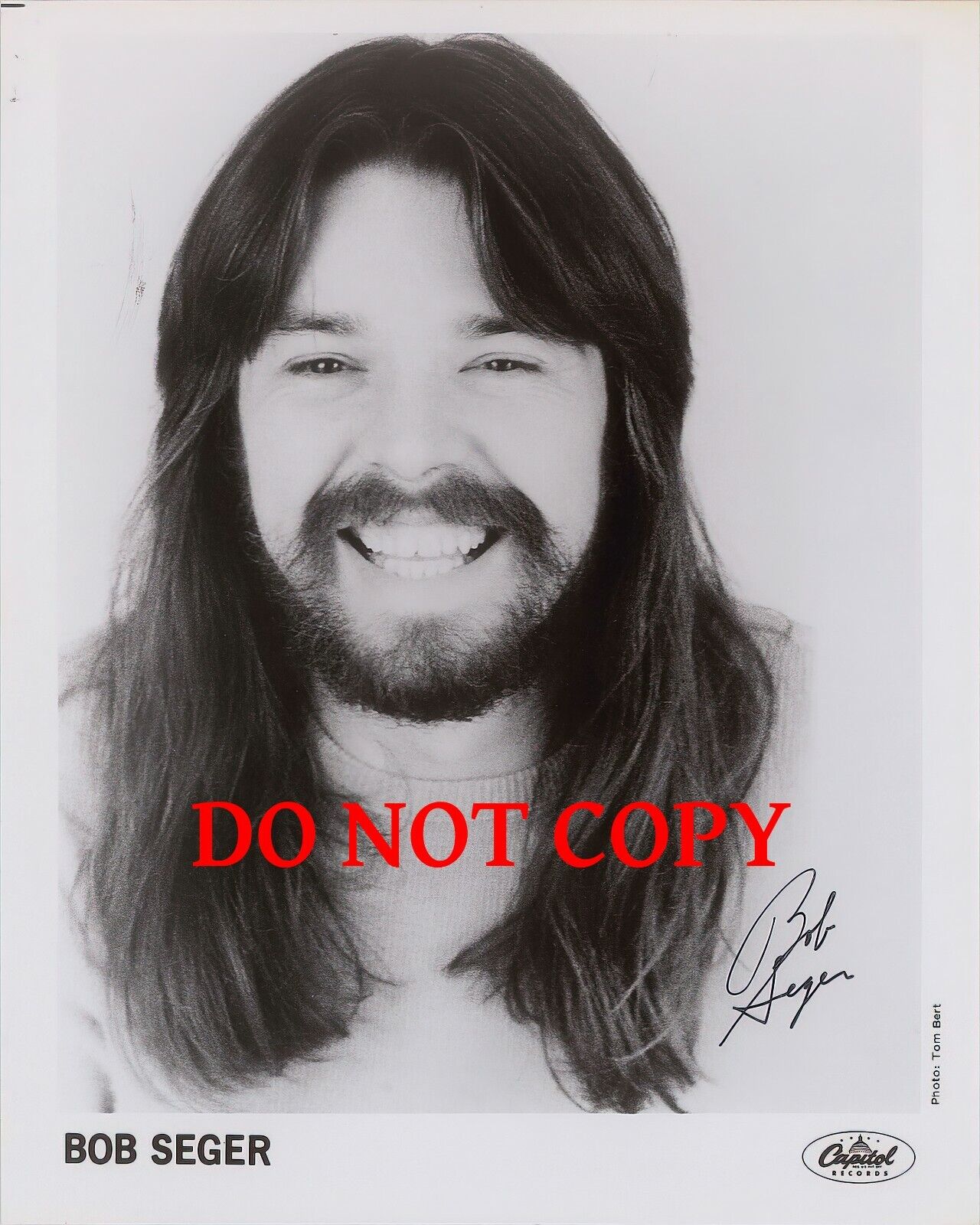 Bob Seger - Autographed Signed 8 x10 Photo Poster painting (Night Moves) Reprint