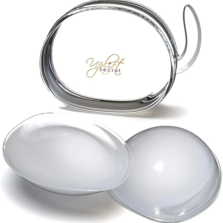 Silicone Bra Inserts - Clear Gel Push Up Breast Pads - Bra Padding Bust Enhancer