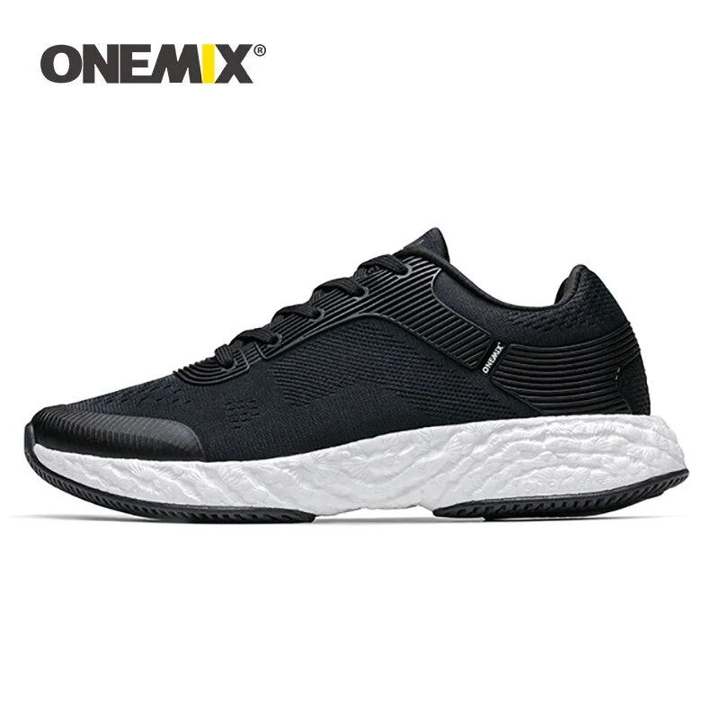 ONEMIX Men Sneakers White Shoe 2020New Fashion Ultralight Breathable Tennis Shoes Men Trainers Outdoor Running Sports Footwear
