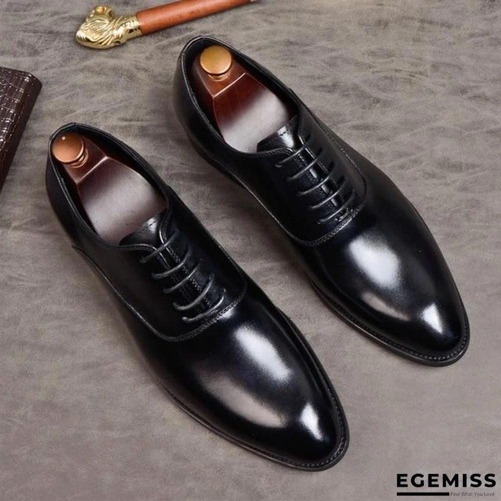 Men formal shoes genuine leather italian designer dress shoes | EGEMISS