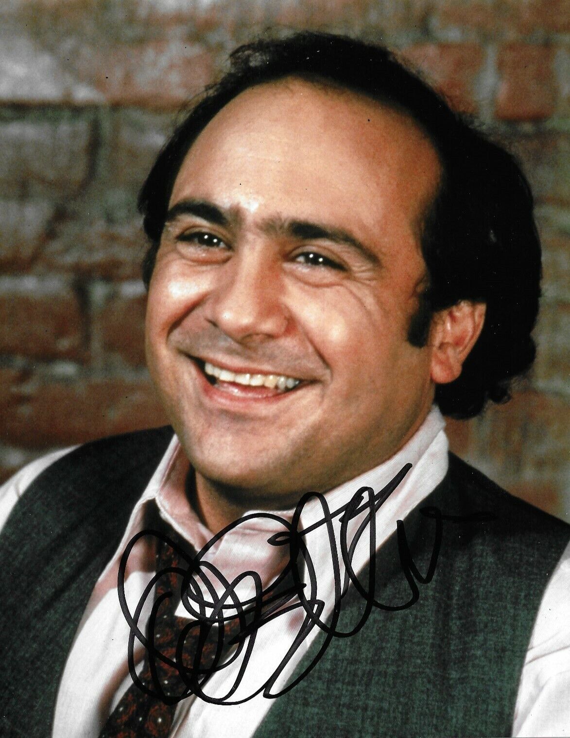 Danny DeVito Signed Taxi 10x8 Photo Poster painting AFTAL