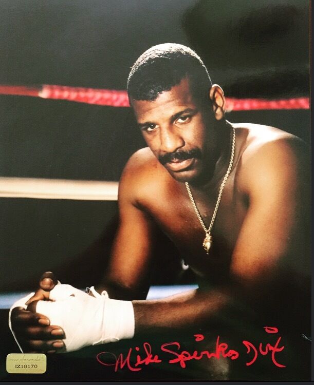 Michael Spinks Signed 8x10 Inscribed COA Inscriptagraphs Leon 8x Mike Tyson