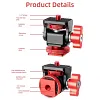 Z3g Metal Snail PTZ,1/4 Adjustable Damping Monitor Bracket,Universal Photography Accessories For Camera Hot Shoe