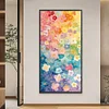 Bunte Blumen - runder Bohrer Diamantmalerei - 45*85cm (gro&szlig;e Gr&ouml;&szlig;e partieller Bauchbohrer)