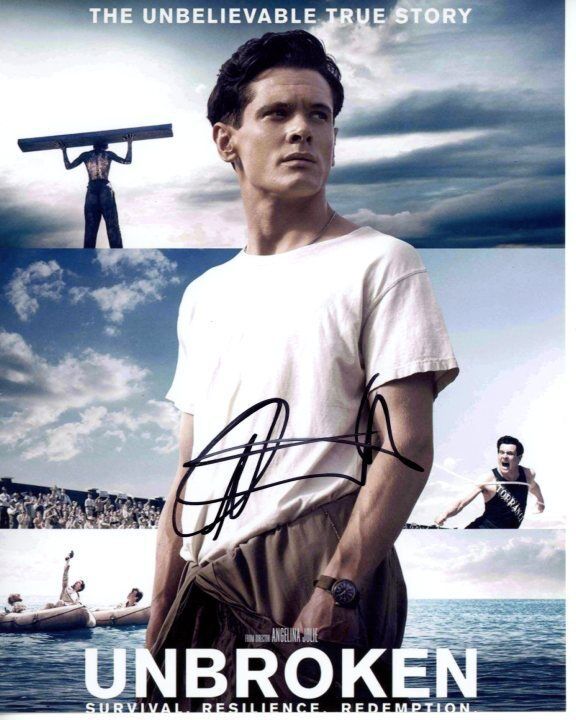 JACK O'CONNELL signed autographed UNBROKEN LOUIS ZAMPERINI Photo Poster painting