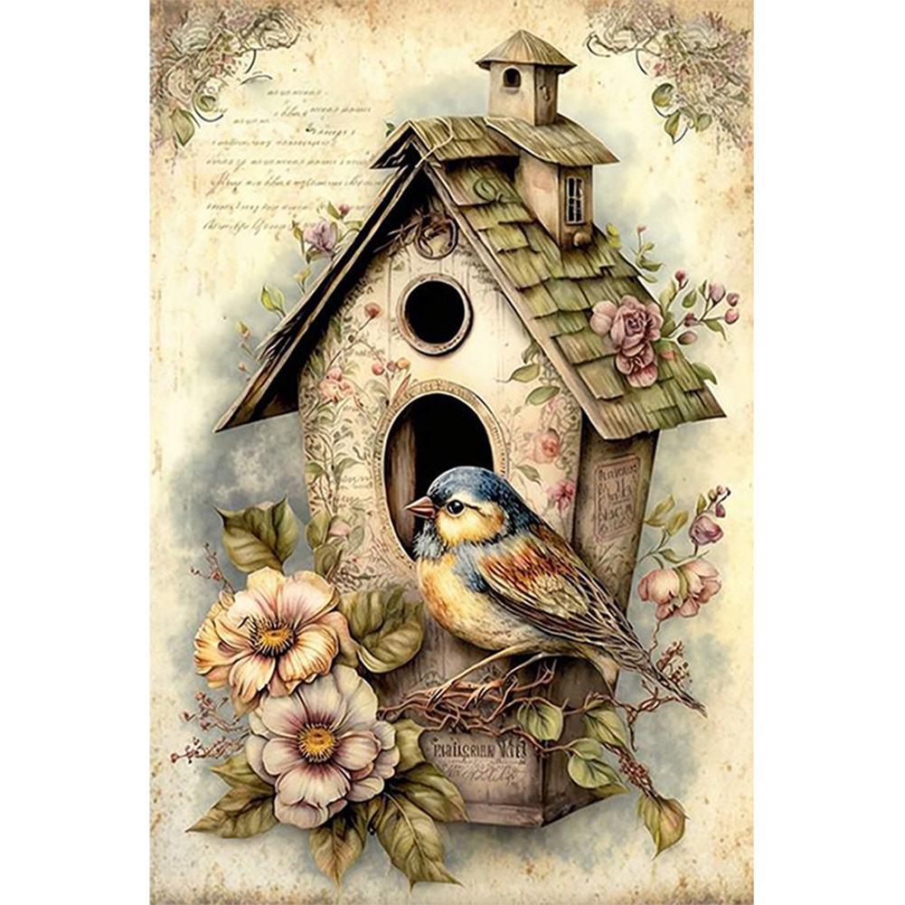 Birdhouse-Paint by Numbers-16"x24"/40*60cm