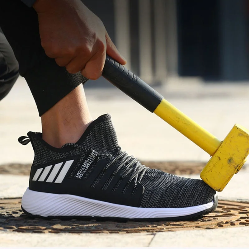 Safety Work Shoes Construction Men's Outdoor Steel Toe Cap Shoes Men's Puncture Proof High Quality Lightweight Fashion Boots