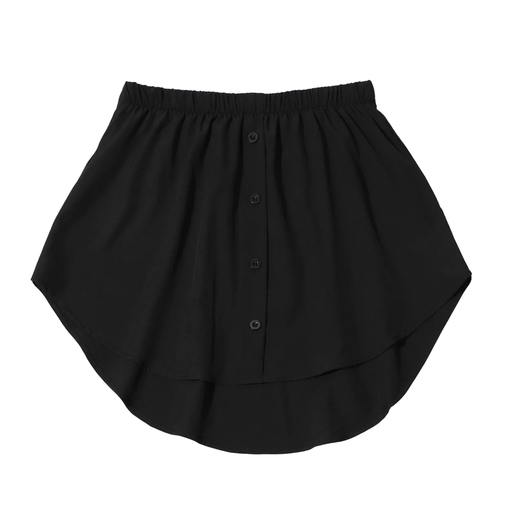 High Waist Fake Top Skirt Adjustable Mini Skirt Lower Sweep Layering Half-Length Underskirt False Splitting A Version Skirts