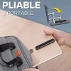 Support De T&eacute;l&eacute;phone Portable Pliable Ultra Mince En Alliage D'aluminium 