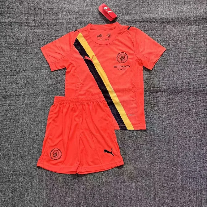 25/26 Manchester City Club World Cup Goalkeeper Kids Clothing