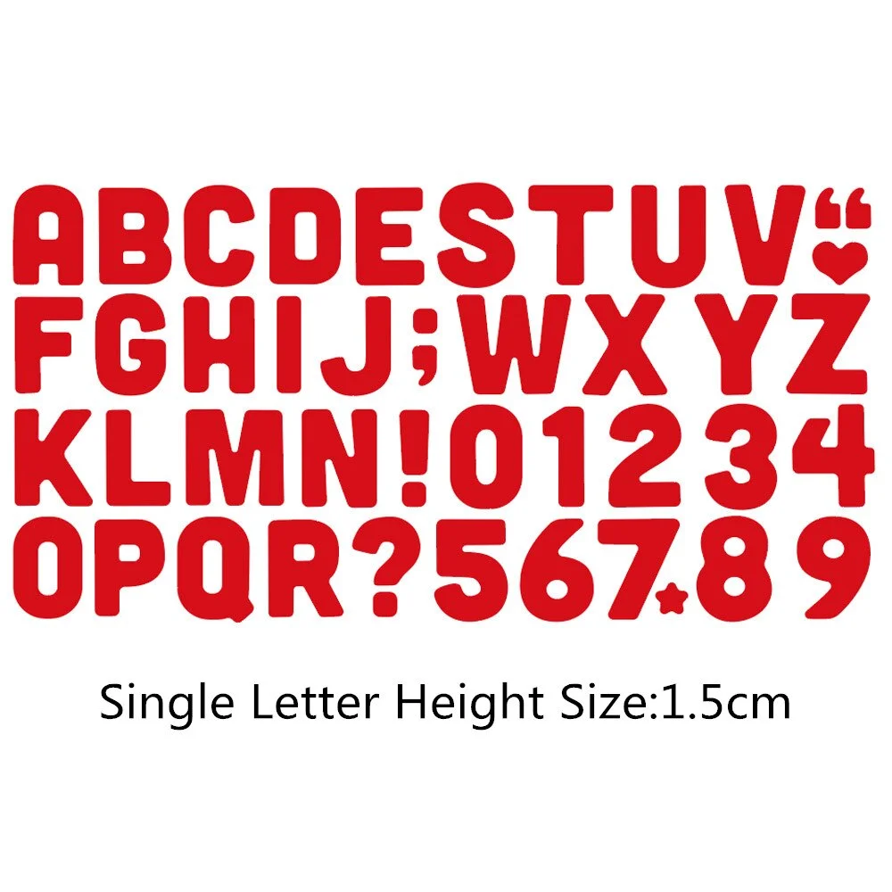 26Pcs English Letters Serial Metal Dies Cut Template for Embossed DIY Stencil Paper Album Gift Card Making New Dies Scrapbooking