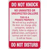 Do Not Knock Do Not Disturb - Vintage Metal Signs(12*16Inch) - Warning