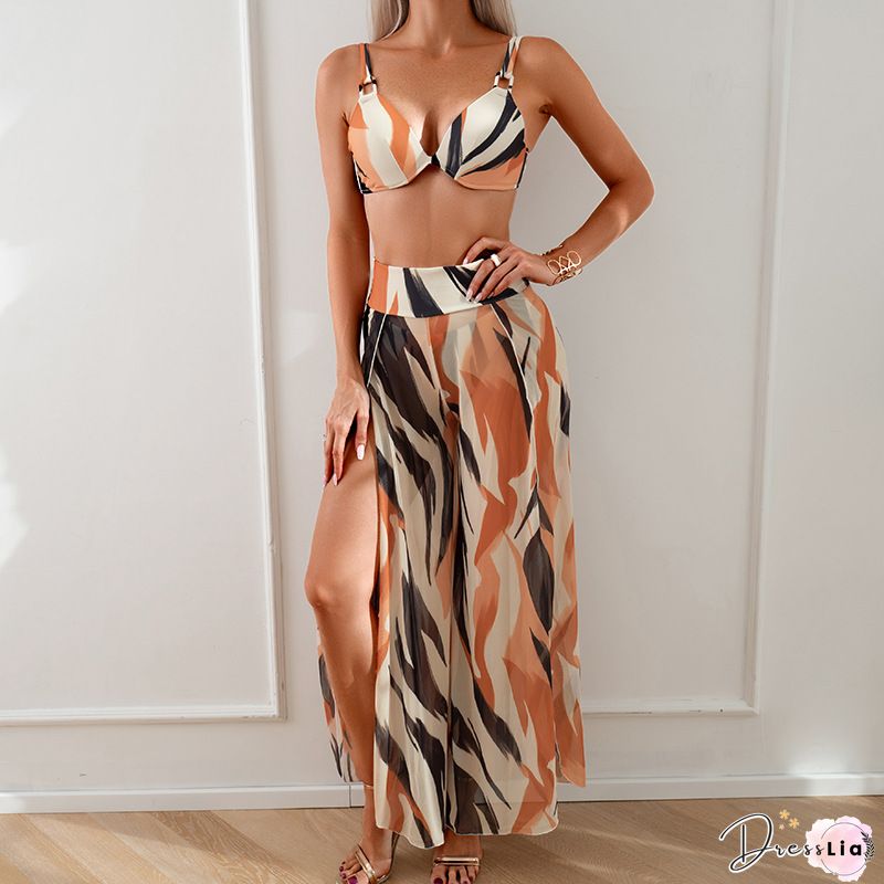 Sexy Solid Hollowed Out Frenulum Swimwears