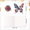 6Pcs Diamond Painting American Flag Butterfly Diamond Drawing Card