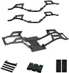 AMK RC Frame Chassis Kit, Carbon Fiber LCG Chassis Rails, Cheater Rigs Frame Rails, Gen2 Lightweight Thickened for 1/10 RC Rock Crawler Axial SCX10 I II Element Enduro (Gen2 LCG Chassis Kit)