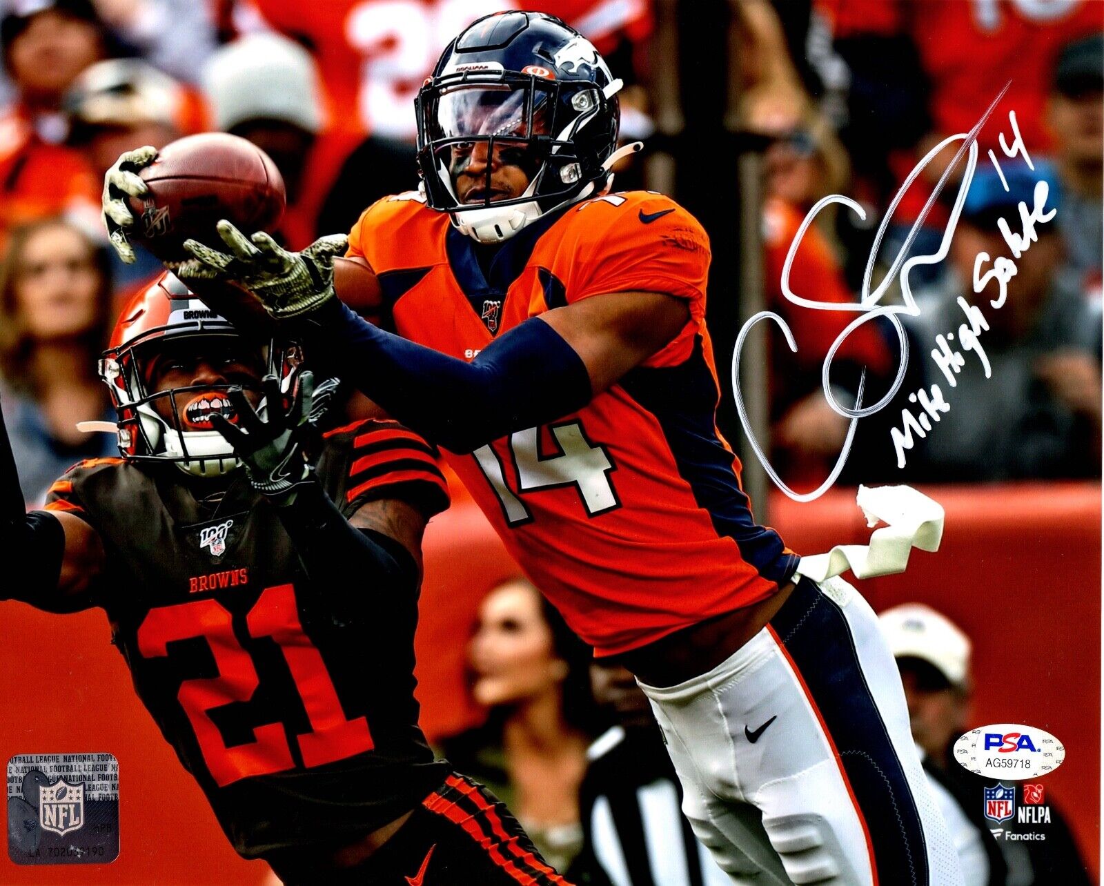 Courtland Sutton autographed signed inscribed 8x10 Photo Poster painting NFL Denver Broncos PSA