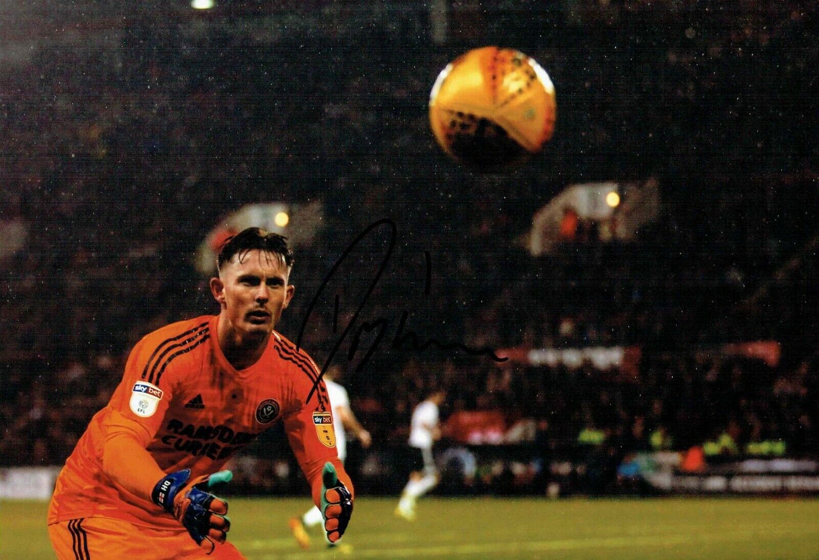 Dean HENDERSON Sheffield United Signed Autograph 12x8 Photo Poster painting 5 AFTAL COA SUFC