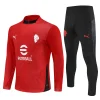 AC Milan  25-26 1/4 Zip Tracksuit Red Chandal