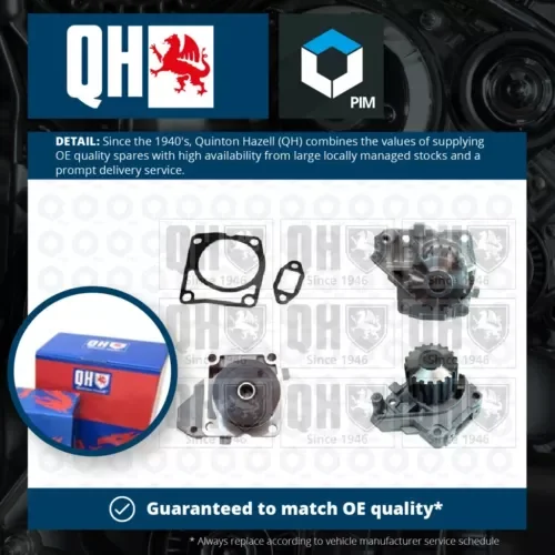 Water Pump fits PIAGGIO QUARGO 7D 2004 on LDW702 Coolant QH 493169 Quality New Parts